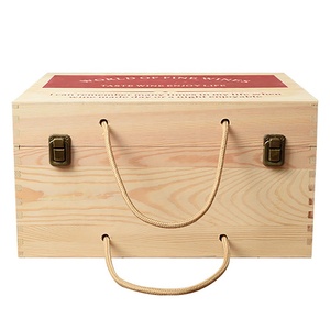 hot high quality solid wood wine box for gift box storage