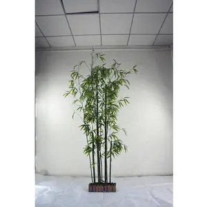 批发 240 厘米高度室内装饰人造竹树植物，竹树植物人造