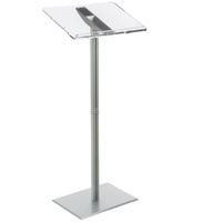 2025 vente chaude moderne Portable acrylique chaire Podium Table de conférence avec supports en métal et plastique Transparent acrylique pupitre