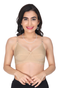 Soutien-gorge en coton uni pour femme, couvrant entièrement la poitrine |   Soutien-gorge quotidien doux et respirant |   Sangles réglables |   U-Back |   Fermeture au dos |   A–E - Product Image 6