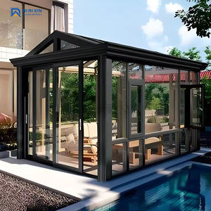 Jardin d'hiver moderne et personnalisé à prix réduit en aluminium motorisé mètrespieds de fenêtres véranda en verre - Product Image 5