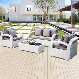 Garden Modern Patio Furniture Outdoor Set <b>Rattan</b> <b>Sofas</b> With Waterproof Cushion - Product Image 4