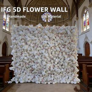 ฉากหลังดอกไม้ประดิษฐ์ 5 มิติ ขนาด 8x9 ฟุต ตกแต่งบ้าน ดีไซน์เต็มรูปแบบ ขายดีสำหรับเทศกาล - Product Image 4