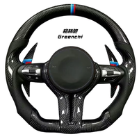 Volant sport en cuir et carbone forgé pour F10 F30 E46 E60 F15 F90 F80 G20 G30 M3 M4 M5, pièces automobiles sans airbags