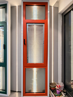Ventana Abatible de Aluminio con Certificación Estándar RC4 de la UE para Proyectos de Construcción en el Extranjero, Suministro al por Mayor, Perfil Personalizado