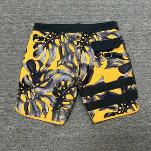 Men's Quick Dry Board Shorts Sublimation Print Purple Blue <b>White</b> Casual Swim Beach Shorts with Pockets Mid Waist Elastic - Product Image 4