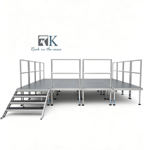Quick Setup Aluminum Stage Portable Adjustable Music Stage Custom Outdoor Event Stage <b>Platform</b> - Product Image 1