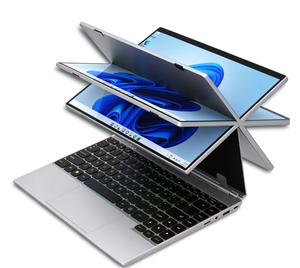 لابتوب بشاشة لمس قابلة للتحويل 360 درجة مقاس 14 بوصة، معالج AMD Ryzen 5 PRO 3500U، ذاكرة DDR4 64 جيجابايت، تخزين SSD حتى 2 تيرابايت، شاشة IPS بدقة 1920*1200، جهاز 2 في 1 للأعمال - Product Image 2