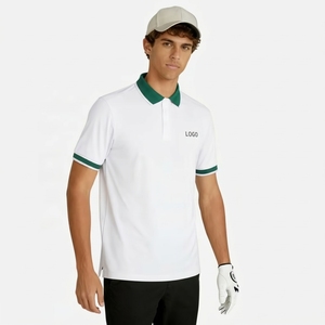 Uniform Golf Polo Men Custom Logo Embroidery Rib-Collar Plain Golf <strong>Shirts</strong> High Quality Breathable Plain Golf Apparel - Product Image 2