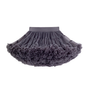 Venta al por mayor faldas para niños Falda plisada de niveles arco niño tutú de alta calidad bebé niña capa falda de tul niños caliente <span class=keywords><strong>rosa</strong></span> azul oscuro tutú - Product Image 3