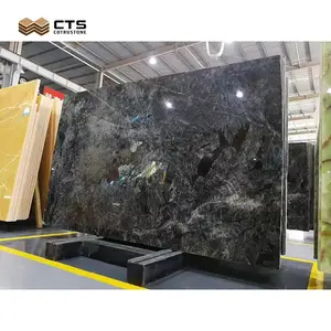 Luxury Emerald Blue Onyx marble slab blue marble earth for wall decoration