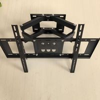 Support mural TV robuste à double bras articulé pour écrans de 40 à 80 pouces, charge maximale 50 kg, mouvement complet, 120° °   Rotation ±15° °   Tilt Factory Direct