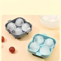 Moule à glaçons rectangulaire en silicone alimentaire pour cuisine, réutilisable, avec couvercle en PP, 2/4/6/8 compartiments, pour congélateur, vente en gros