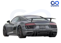 Kit carrosserie de luxe en fibre de carbone sèche de style V pour Audi R8 : Lame avant, diffuseur arrière et spoiler