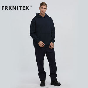 FRKNITEX安全作業服 耐炎フード付き鉱山労働者ユニフォーム カスタムワークジャケット FRフリースフーディー作業服 - Product Image 2