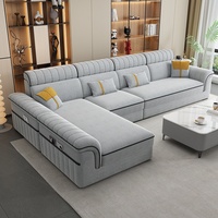 Ensemble de canapés en forme de L en tissu chenille coton et lin ZYCY, design moderne, sans lavage, résistant aux griffures de chat, personnalisable pour salle de sport et villa