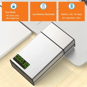 Xách tay hẹn giờ bỏ hút thuốc khóa hẹn giờ thuốc lá trường hợp Hộp Thuốc Lá với bộ đếm thời gian - Product Image 3