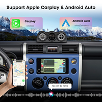 Dasaita 7-Inch Vivid Carplay Android Radio Player Audio Multimedia Head Unit untuk 4Runner RAV4 Kompatibel dengan Model Forester Sequoia