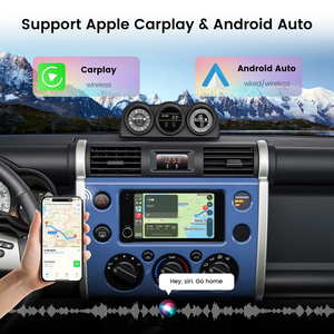Dasaita 7-Inch <span class=keywords><strong>Vivid</strong></span> Carplay Android Đài Phát Thanh Âm Thanh Đa Phương Tiện Đầu Đơn Vị Cho 4Runner Rav4 Tương Thích Forester Sequoia Mô Hình - Product Image 5
