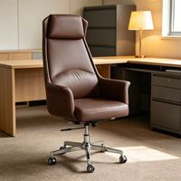 Chaise de bureau de direction au design moderne, très vendue, ergonomique, réglable en hauteur, base en acier inoxydable
