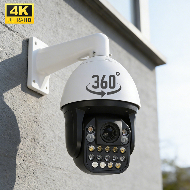 Seetong 4K Outdoor POE Ptz Security Camera 20x Optical Zoom Waterproof Bullet CCTV Camera with Night Vision, Motion Detection