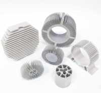 Dissipateur thermique en aluminium CNC, usinage CNC, aluminium anodisé noir, dissipateur thermique en aluminium extrudé pour équipement d'alimentation électrique