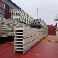 Poutre en I en composite époxy pour environnement ultra-corrosif, structure complète en FRP pour projet de construction