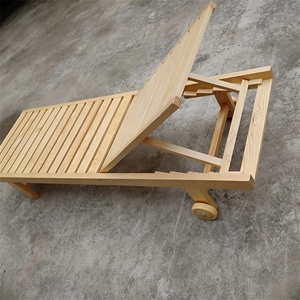 Mobilier <span class=keywords><strong>de</strong></span> <span class=keywords><strong>jardin</strong></span> Patio pin hêtre plage piscine <span class=keywords><strong>lit</strong></span> bain <span class=keywords><strong>de</strong></span> soleil <span class=keywords><strong>en</strong></span> <span class=keywords><strong>bois</strong></span> avec roue hôtel - Product Image 5
