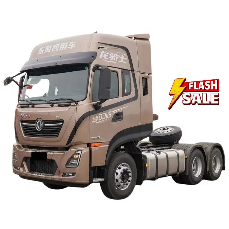 Dongfeng Commercial Vehicle's New Tianlong KL 6X4 LNG 520 HP Heavy Truck Left-Hand Commercial Tractor Efficient Logistic