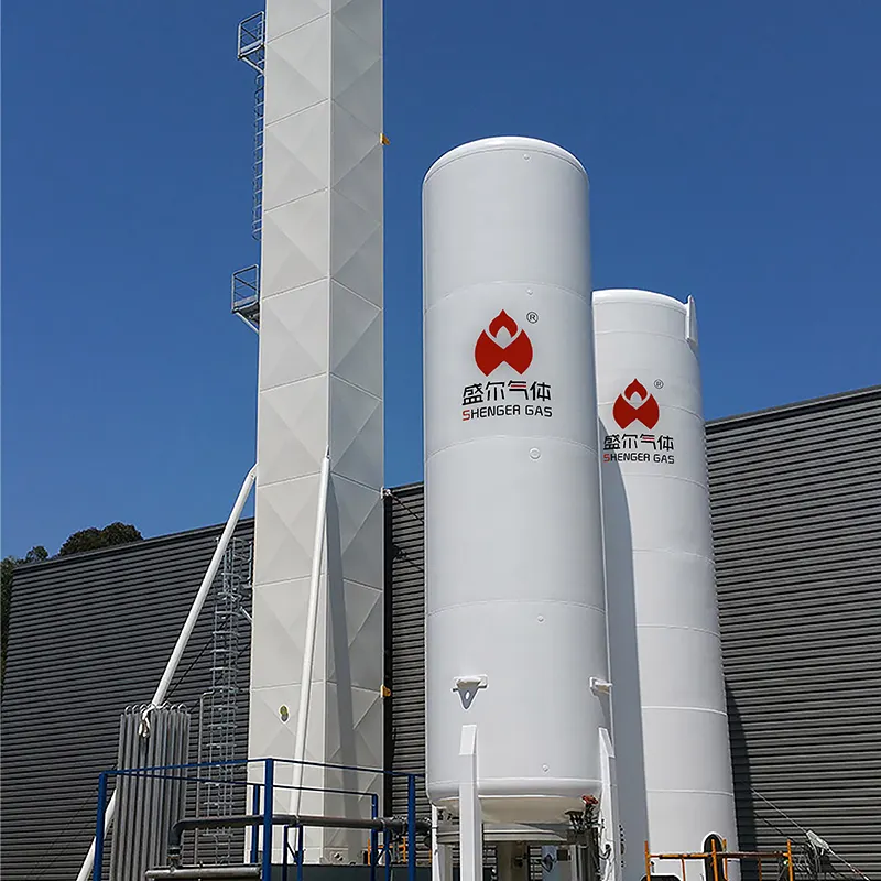 Shenger günde 10T sıvı azot küçük sıvı hava ayırma tesisi küçük tüketim azot oksijen tesisi