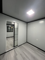 Cabane préfabriquée en conteneur de 40 pieds avec 3 chambres, maison en conteneur extensible pour usage domestique