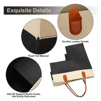 Panier d'escalier pliable multifonction en feutre écologique et durable avec poignées, pour rangement de vêtements sur escalier moqueté, usage domestique