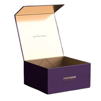 Boîte cadeau rigide à fermeture magnétique de luxe, pliable, en carton, avec logo personnalisé, emballage en gros