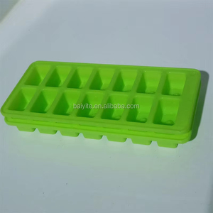 14 lỗ vuông tủ lạnh thực phẩm nhựa silicon <span class=keywords><strong>ICE</strong></span> <span class=keywords><strong>CUBE</strong></span> khay tùy chỉnh <span class=keywords><strong>Ice</strong></span> <span class=keywords><strong>Cube</strong></span> - Product Image 6