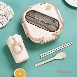 Hộp Cơm Trưa Hình Vuông Chất Lượng Cao Hộp Cơm Trưa PP Thân Thiện Với Môi Trường Dung Tích Lớn - Product Image 1