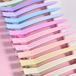 Premium Bonbons Métal Bec De Canard Poignée De <span class=keywords><strong>Cheveux</strong></span> Sans Plis Moelleux Épingles À <span class=keywords><strong>Cheveux</strong></span> Coiffure Maquillage Section Salon Canard Alligator <span class=keywords><strong>Pinces</strong></span> À <span class=keywords><strong>Cheveux</strong></span> - Product Image 2