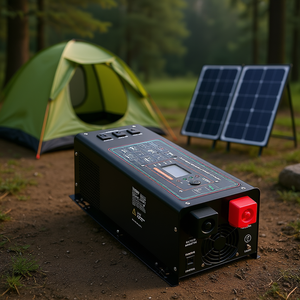 Convertisseur de courant à onde sinusoïdale pure 3000W, chargeur 24V DC vers 120V AC monophasé pour appareils électroménagers - Product Image 2