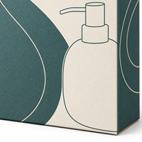 Boîtes en carton à fond verrouillable personnalisées, écologiques et recyclables, avec pelliculage mat pour distributeur de savon en céramique et produits ménagers