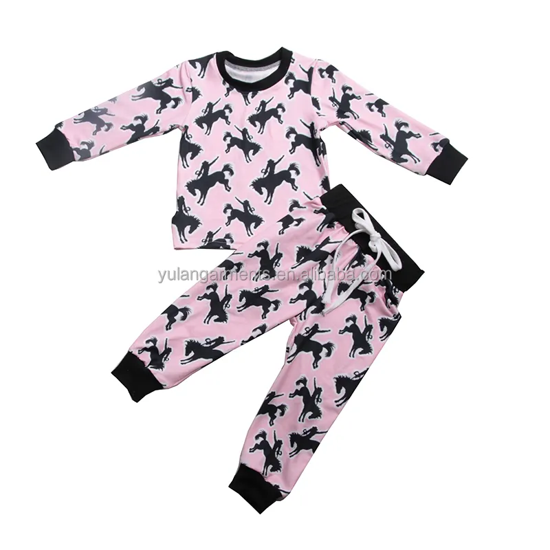 Kleding Meisjeskleding Pyjamas & Badjassen Pyjama Nachthemden en tops Baby Girls Western Blue Pink Cow Print Highland Cow Scottish Cow Knotted Baby Gown 