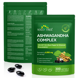 Suplementos de Complejo de Ashwagandha con Extracto de Plantas SOLOTREE, Cápsulas de Ashwagandha de Marca Privada para Apoyo Energético y Relajación - Product Image 1