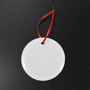 Großhandel kunden spezifische 3 Zoll Sublimation leere Glas verzierungen für Weihnachts dekoration - Product Image 2