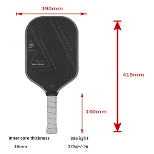 Pala de Pickleball <span class=keywords><strong>Ben</strong></span> Johns con Núcleo de Panal Termoformado de 16 mm, Fibra de Carbono Ligera, Duradera y de Alta Calidad, Apta para Niños Principiantes - Product Image 6