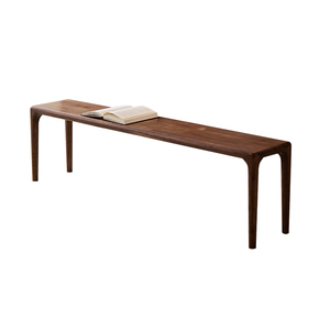 Banc de repos pour chaussures 2 places en noyer noir d'<span class=keywords><strong>Amérique</strong></span> <span class=keywords><strong>du</strong></span> <span class=keywords><strong>Nord</strong></span> massif, moderne et durable, pour salons et salles à manger (vente en gros) - Product Image 1