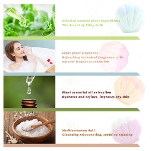 Bombes de bain effervescentes véganes écologiques faites à la main, blanchissantes, hydratantes, relaxantes, en forme de coquille colorée, logo personnalisé, lot de 6, hôtel, <span class=keywords><strong>spa</strong></span> - Product Image 3