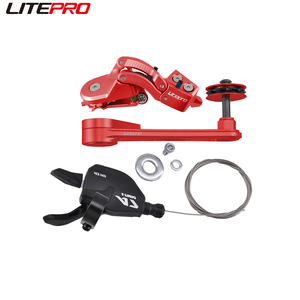 Litepro pour vélo Brompton en alliage d'aluminium dérailleurs arrière Transmission modifiée <span class=keywords><strong>5</strong></span> tendeur de chaîne externe à 7 <span class=keywords><strong>vitesses</strong></span> <span class=keywords><strong>manette</strong></span> de vitesse DIP - Product Image 3