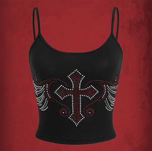 <strong>Women's</strong> Rhinestone <strong>Tanks</strong> Camisole Crop <strong>Top</strong> <strong>Women</strong> Sleeveless Slim Crystal Camis <strong>Tank</strong> <strong>Top</strong> - Product Image 3
