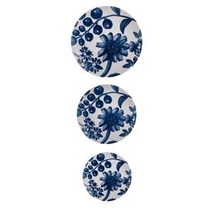 Set di 18 Piatti Decorati con Fiori Blu, Servizio di Stoviglie - Product Image 1