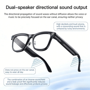 Gafas Inteligentes para Exteriores con Cámara HD Bluetooth, Gafas Inteligentes con IA <span class=keywords><strong>de</strong></span> 8MP 1080P, Traducción WiFi, Resistentes al Agua IP65, 300mAh, Anti-Luz Azul - Product Image 4