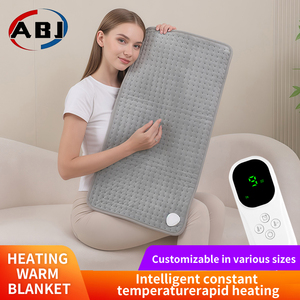 Coussin chauffant électrique matelassé avec contrôle de la température, utilisation quatre saisons, 100% polyester, prise EU pour la maison - Product Image 6