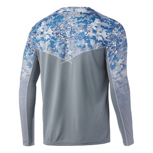 Camisas de Pesca Negras de Manga Larga con Protección Solar UPF50+ al por Mayor y a Bajo Precio - Product Image 4